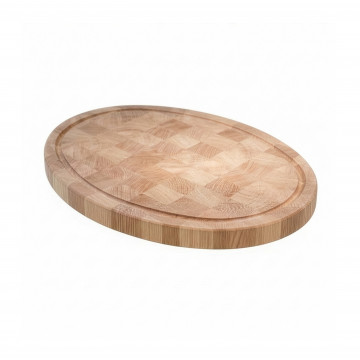 Billot ovale "Tradition" en bois de bout de chêne