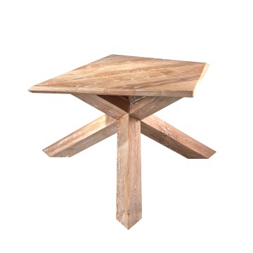 Table Basse « Diamant » en chêne cérusé