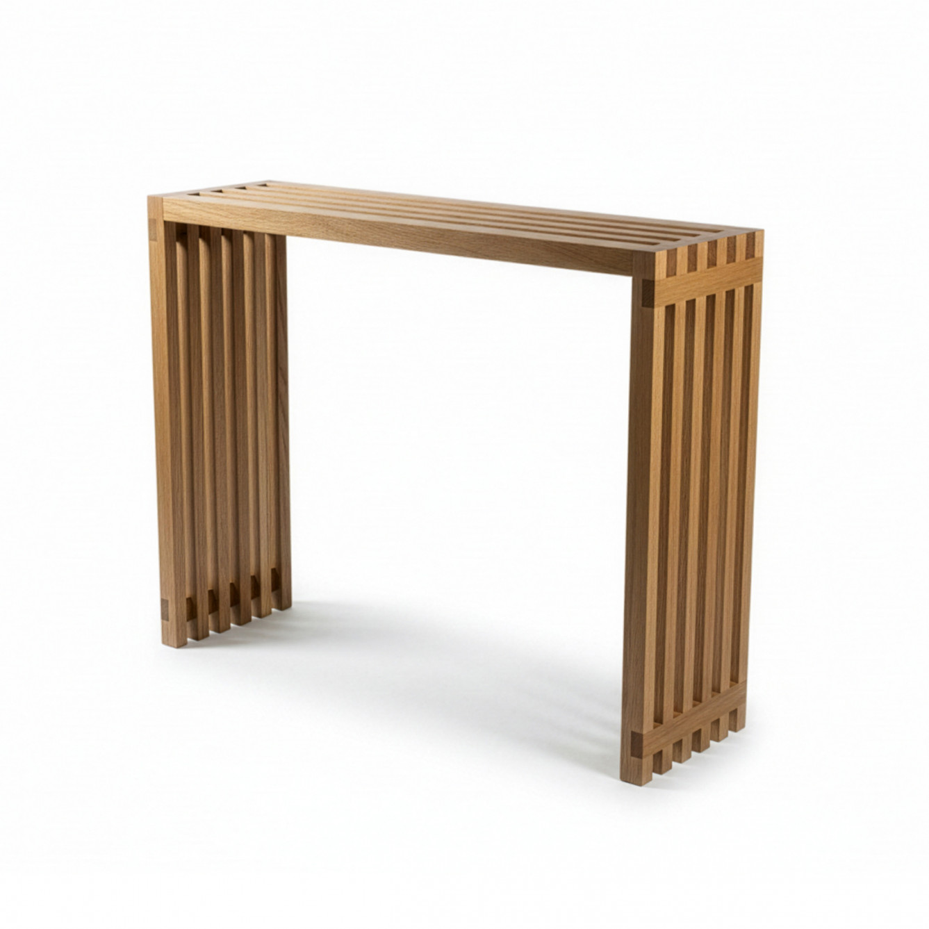 Console "Merrain" en chêne massif