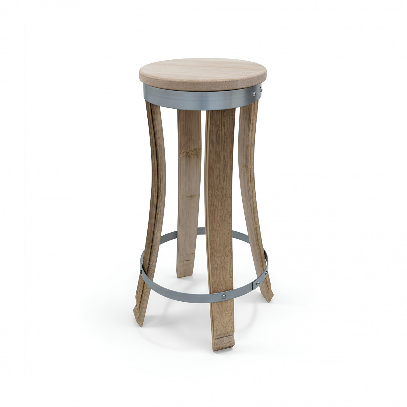 Tabouret en douelles "Terroir"