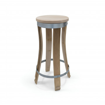 Tabouret en douelles "Terroir"