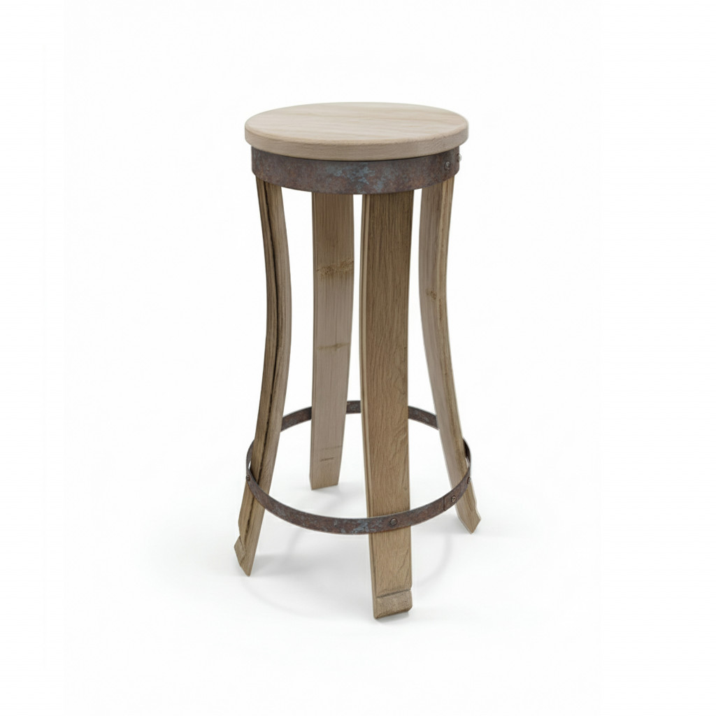 Tabouret en douelles "Terroir"